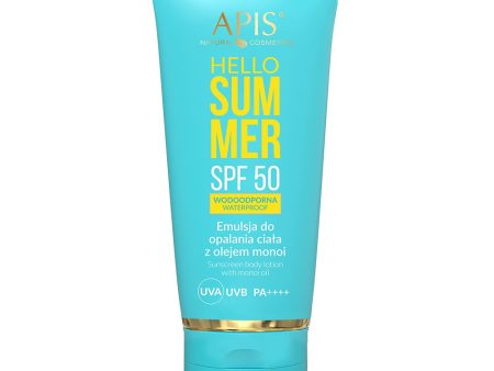 Hello Summer emulsja do opalania ciała z olejem monoi SPF50 200ml Supply