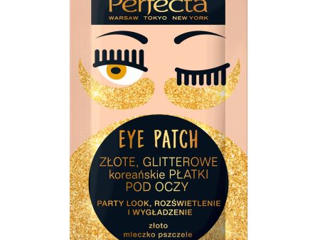 Eye Patch złote glitterowe koreańskie płatki pod oczy 2szt. on Sale