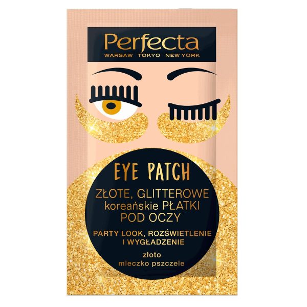 Eye Patch złote glitterowe koreańskie płatki pod oczy 2szt. on Sale