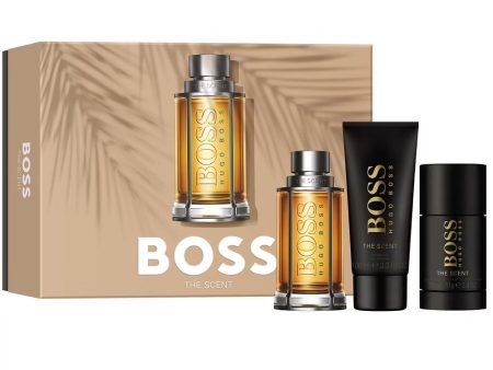 Boss The Scent For Man zestaw woda toaletowa spray 100ml + żel pod prysznic 100ml + dezodorant sztyft 75ml Online Sale