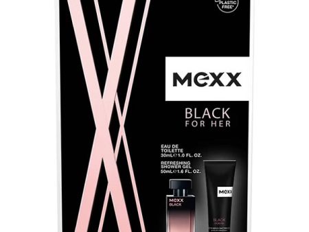 Black For Her zestaw woda toaletowa spray 30ml + żel pod prysznic 50ml Online Hot Sale