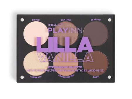 Playinn Eyeshadow Palette paleta cieni do powiek Lilla Vanilla 8.4g Online Sale